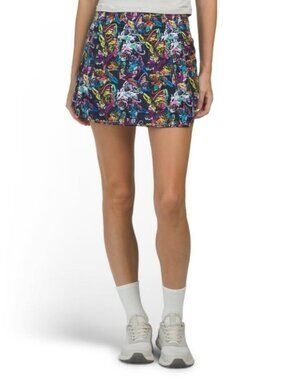 THE BUBBLE Printed Fairway Skort With Zip Pockets